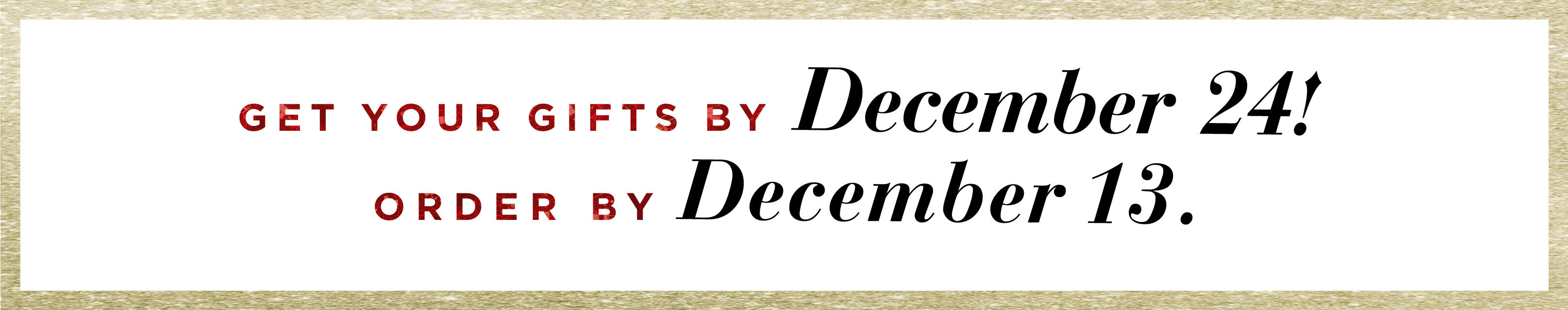 Skechers Holiday Gift Guide Last Order Date